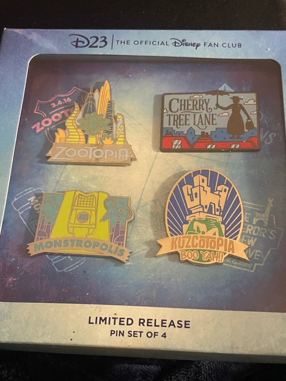 D23 Limited Release Disney Pin Set - Zootopia & More (Multi-Color)